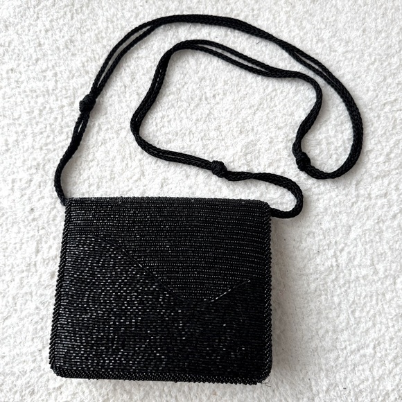 Diane Von Furstenberg Black Sequin Evening Bag - Picture 1 of 5